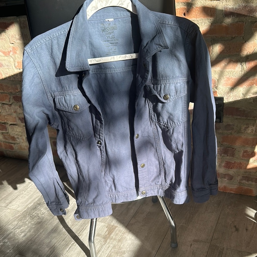 Wishing Elephant Blue Denim Jacket - Candy Collector Jacket